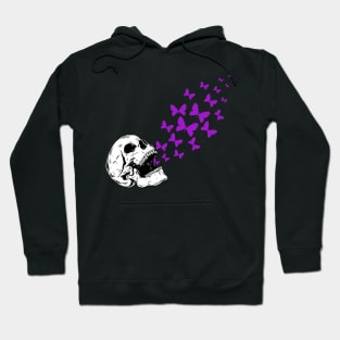 Butterfly Skull - Purple Hoodie